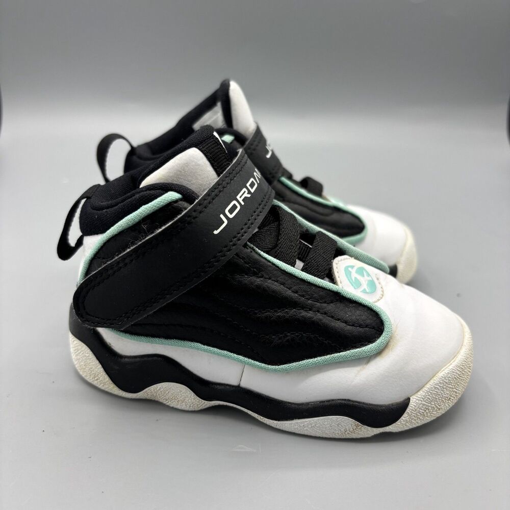 Jordan Pro Strong (TD) Sneaker Black White Tropical Twist Hook & Loop Size 6C - Picture 1 of 7